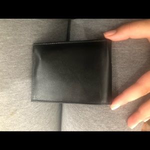 Black leather wallet